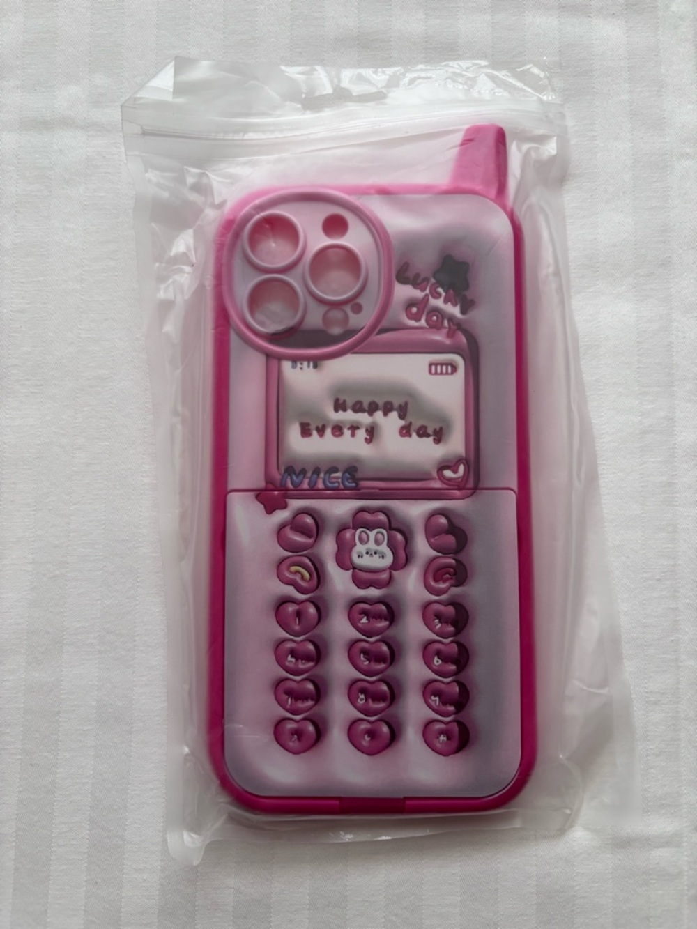 Pink Cute Retro Phone Silicone Case - Unbranded IPhone 13 Pro Max